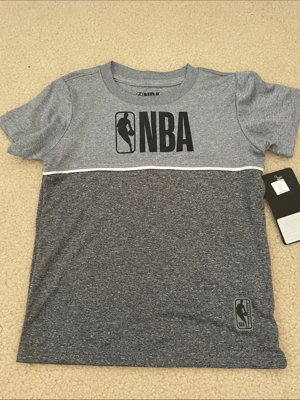 NBA Boys' Gray Two-Tone Short Matching Set - Gray